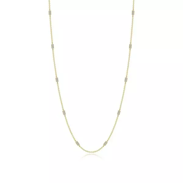 0.6 CTW Adjustable Station Necklace
