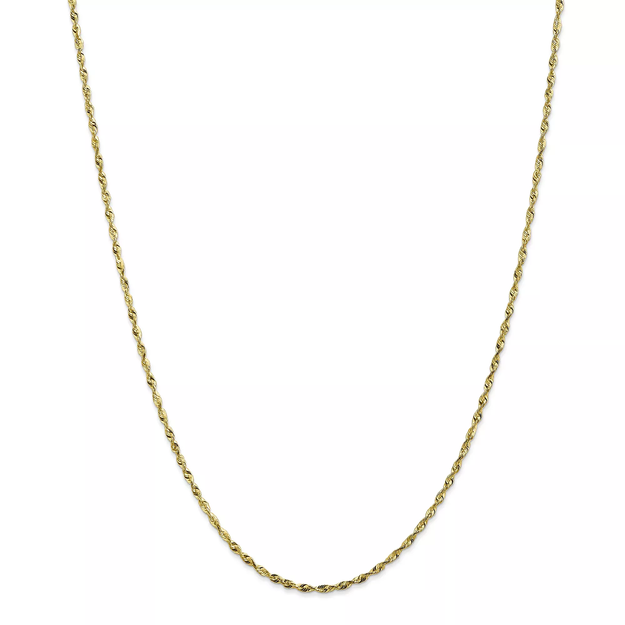 10K 1.8mm Extra-Light Diamond CutRope Chain