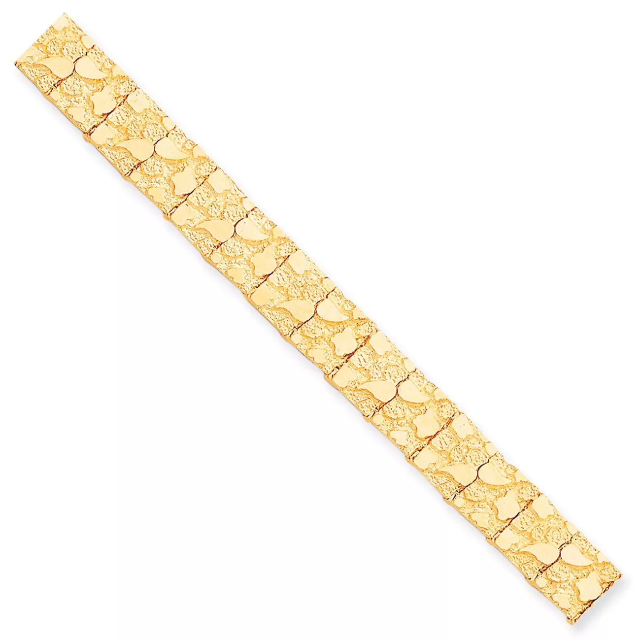 10K 12.0mm NUGGET Bracelet