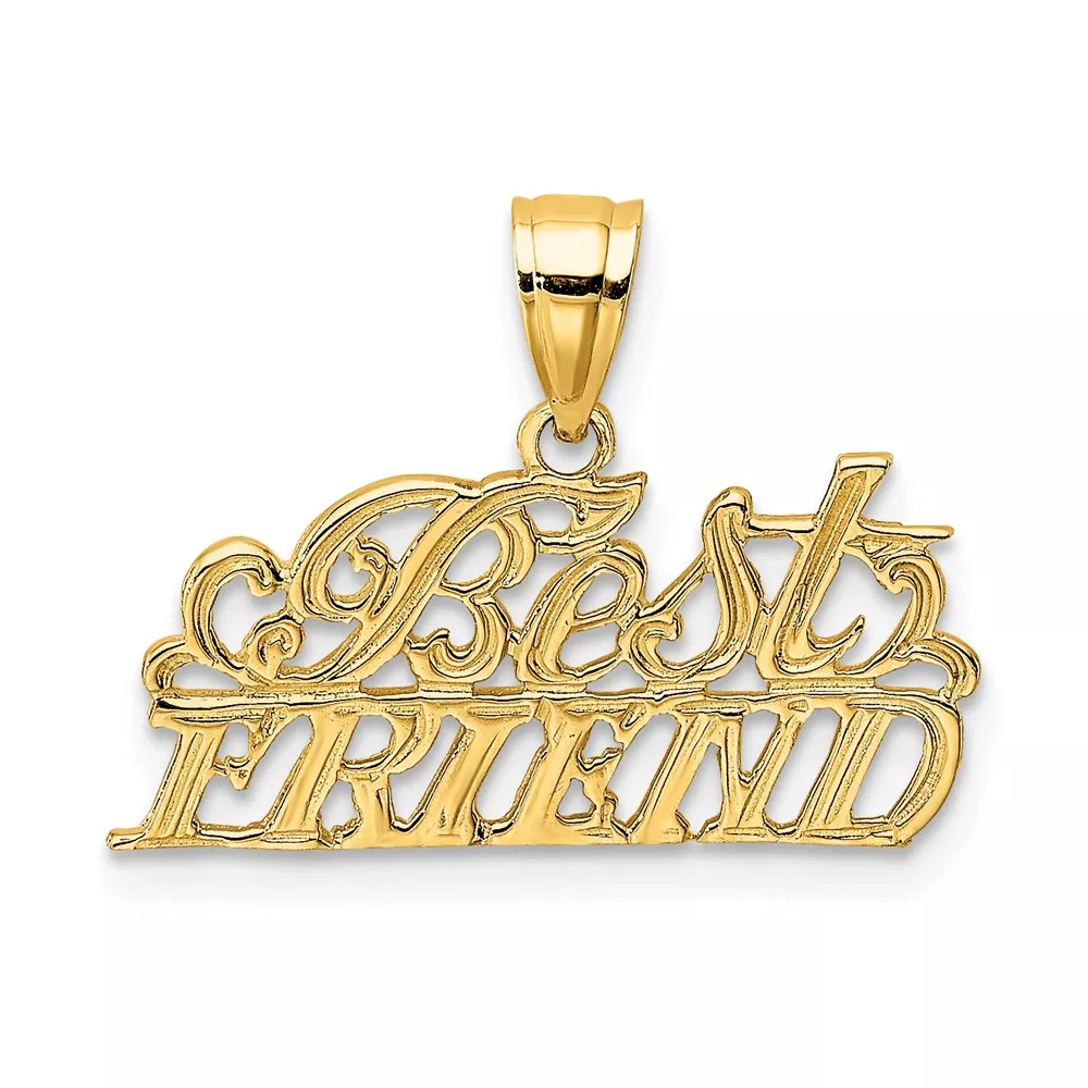 10K BEST FRIEND Pendant