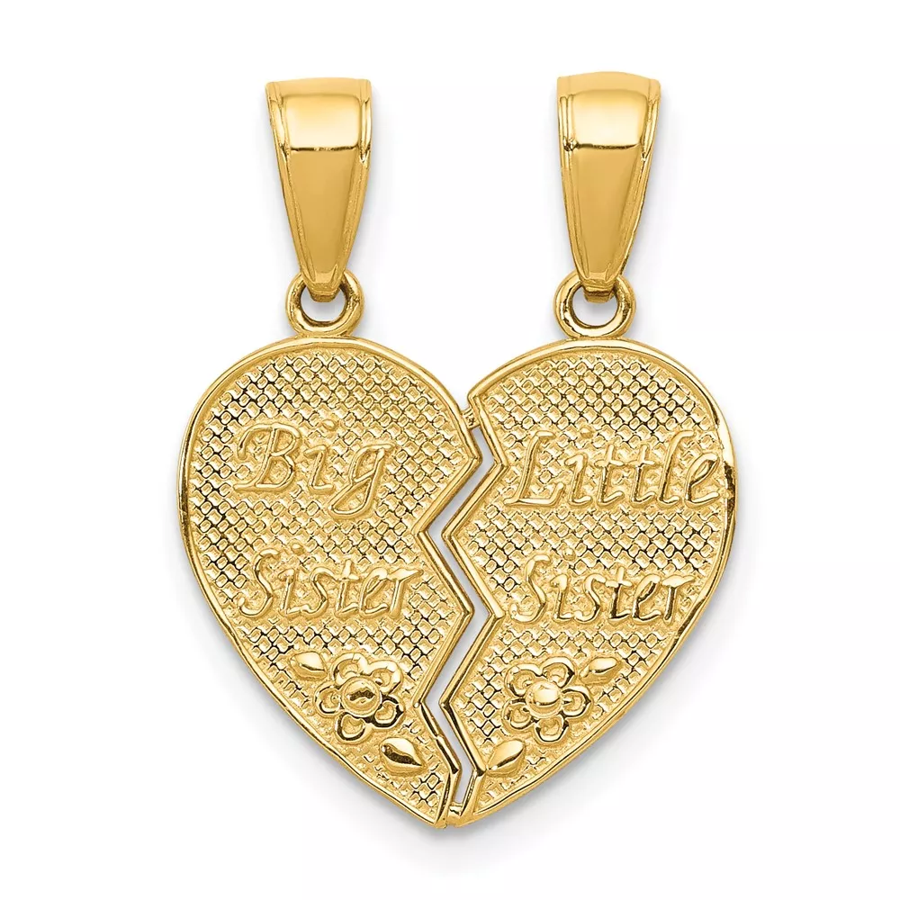 10k Big Sister/Little Sister Break-apart Charm