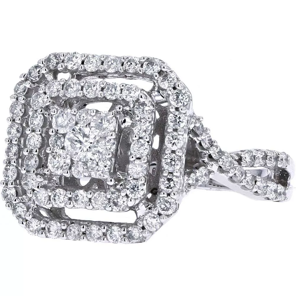 10K White Gold 1 Carat Diamond Rings