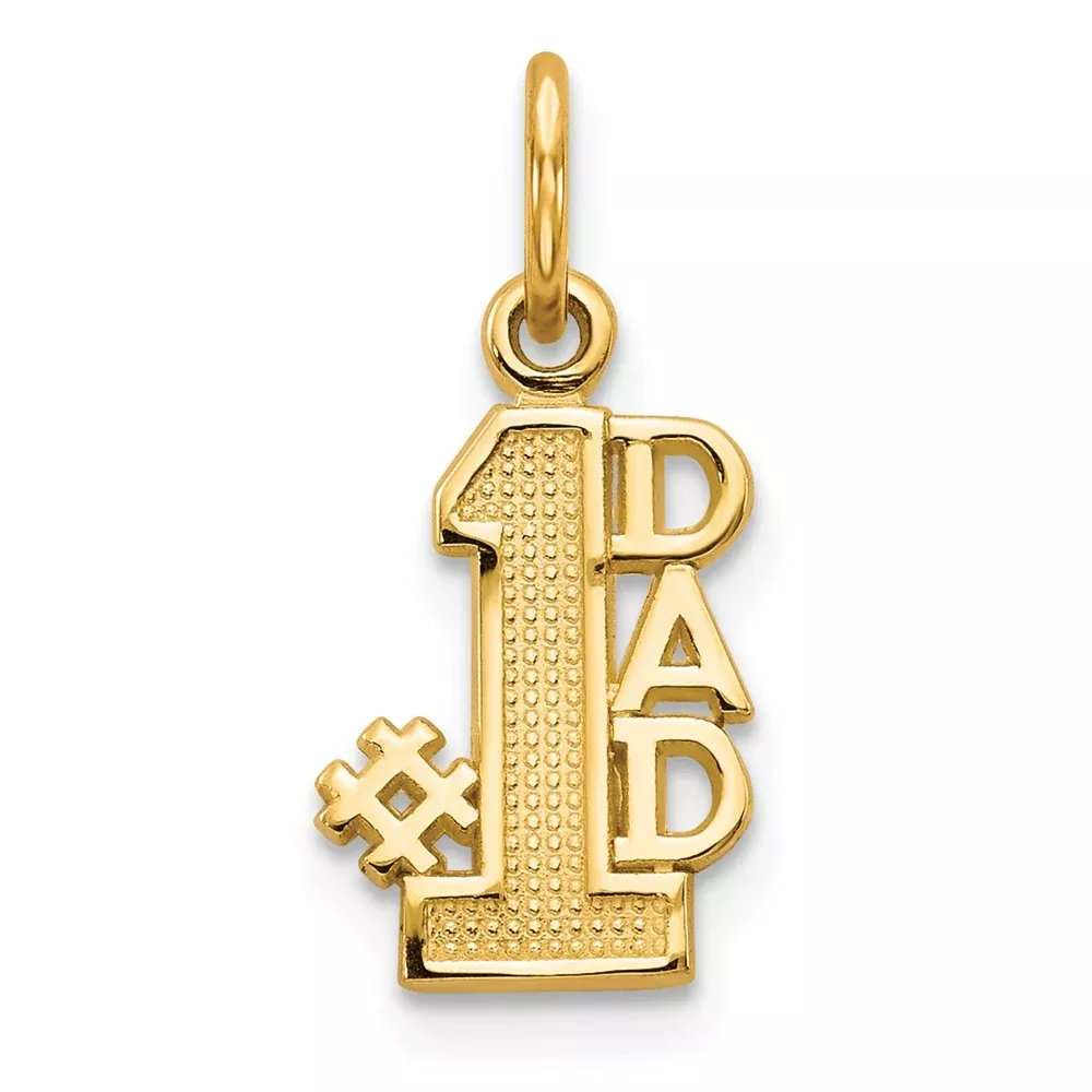 10k Yellow Gold #1 DAD Charm