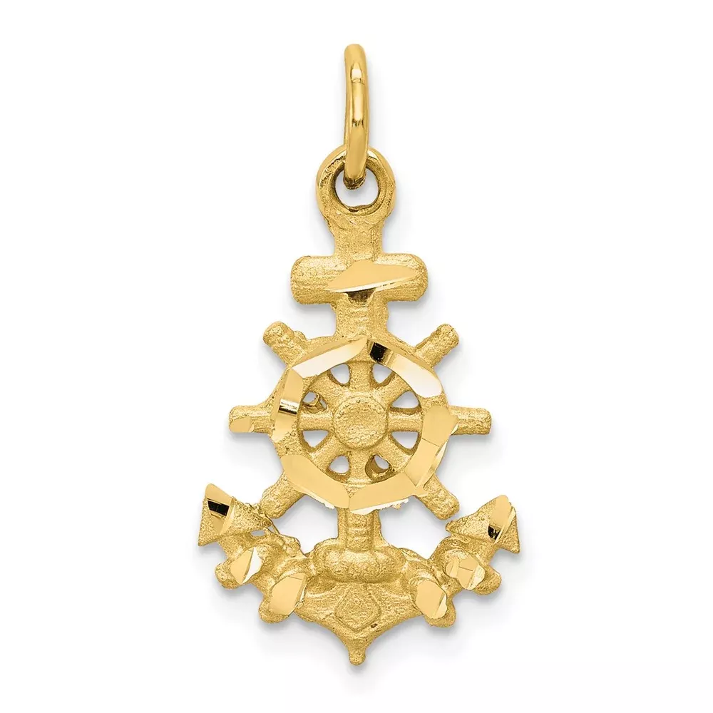 10k Yellow Gold Anchor Charm