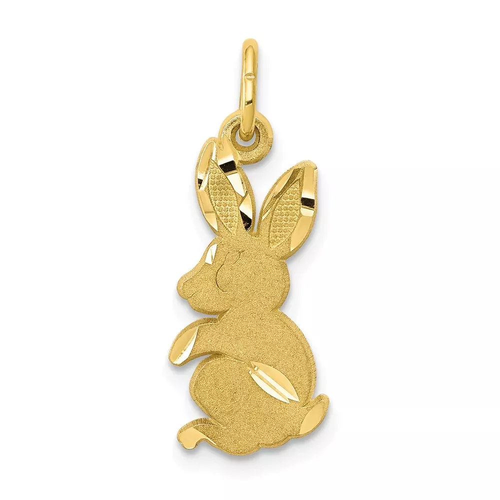 10K Yellow Gold Baby Bunny Charm