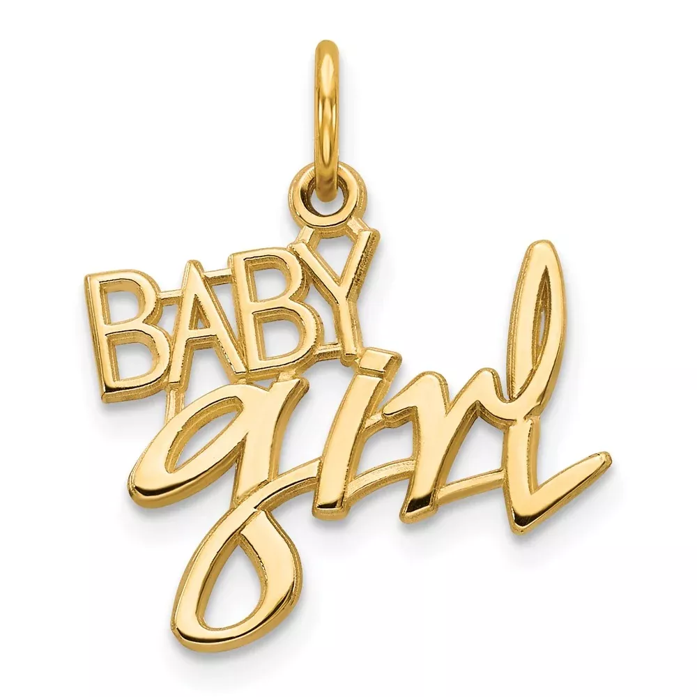 10k Yellow Gold BABY GIRL Charm