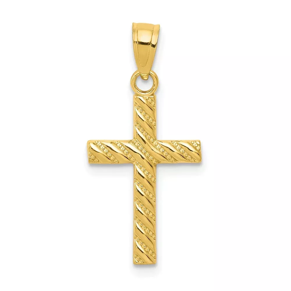 10k Yellow Gold Cross Pendant