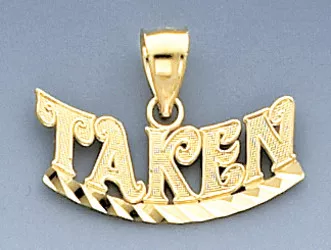 14k Gold Taken Charm.
