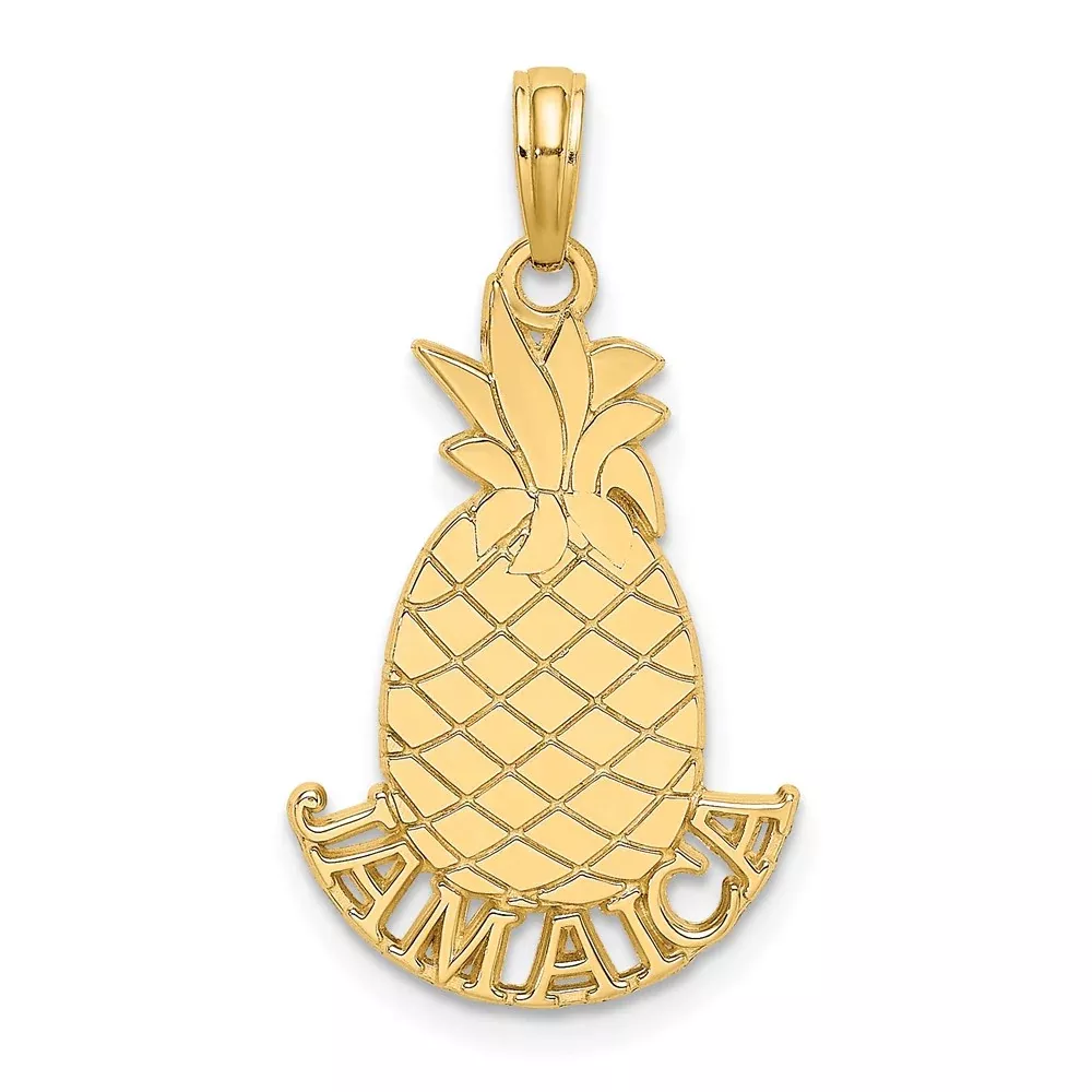 14k Yellow Gold JAMAICA Pineapple Charm