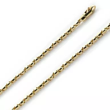 18k Gold 2.6mm Fancy Hand Made Chain 30 Inches