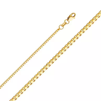 18K Yellow Gold 1.1mm Box Chain 30Inches