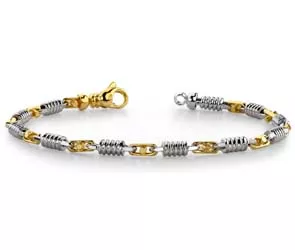 4.0mm Buckle and Spiral Link Bracelet