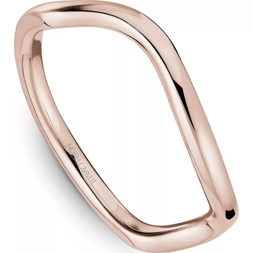 Noam Carver 14K Rose Gold Stackable Geometric Wedding Band