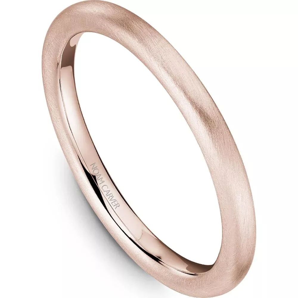 Noam Carver 14K Rose Gold Stackable Wedding Band - Standard Size 6.50