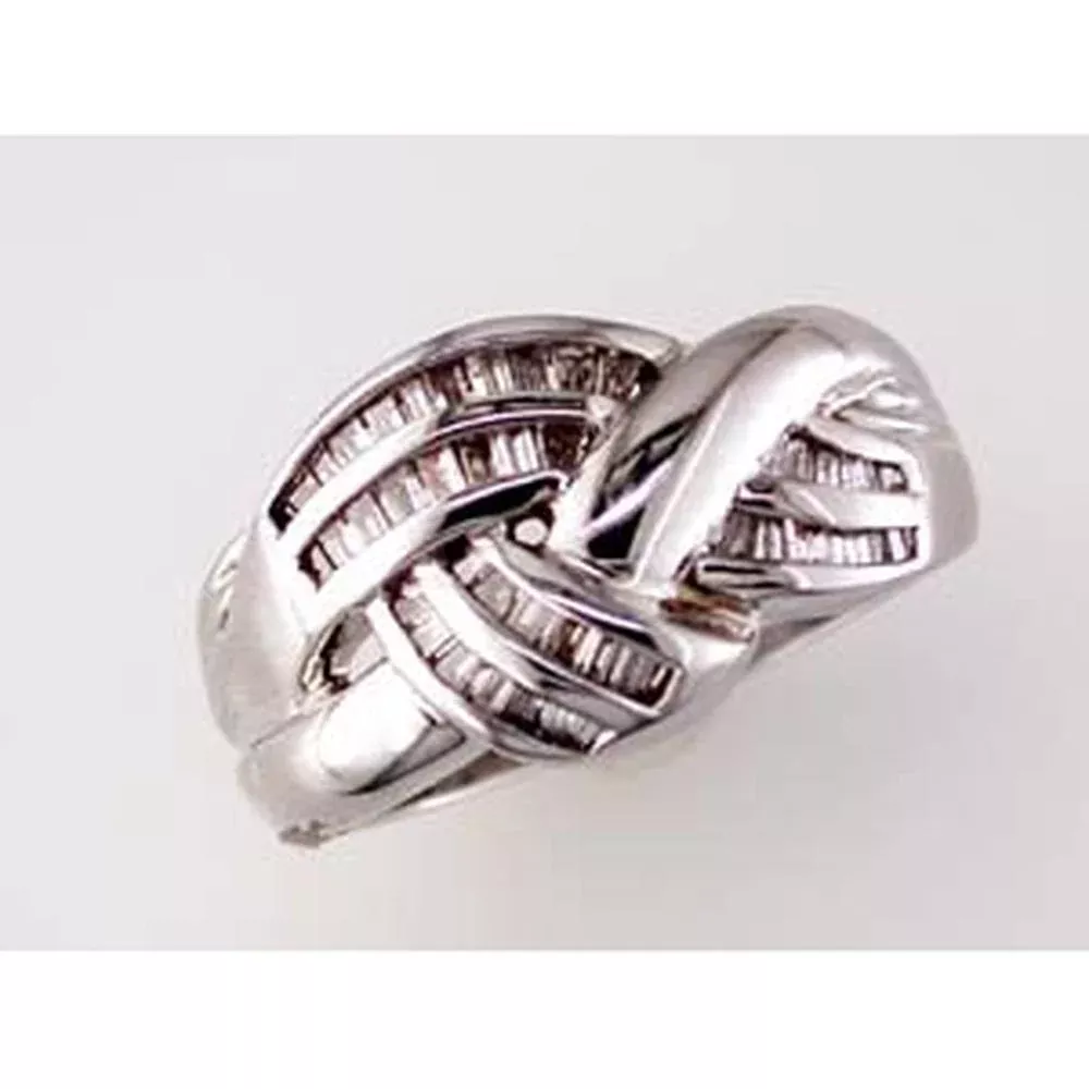 Royal 14K White Gold Diamond Ring - 0.50 Carat Round Diamond - Timeless Elegance