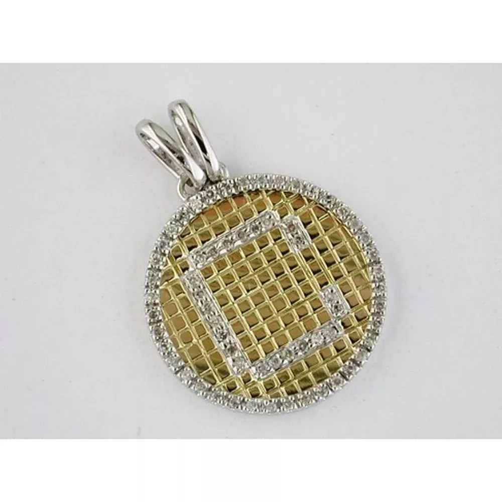 Shimmering Splendor 14K Yellow Gold Diamond Pendant
