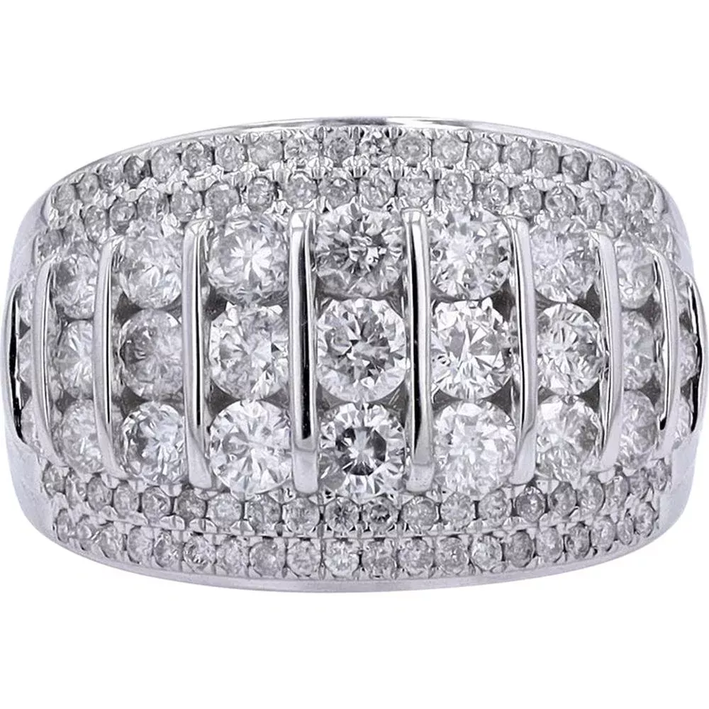 Sparkling 14K White Gold 2 Carat Diamond Ring