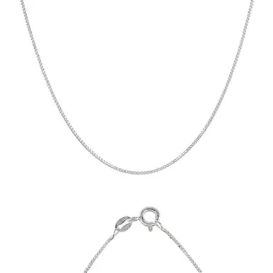 Sterling Silver "Nickel Free" 0.8mm Box Chain 30"