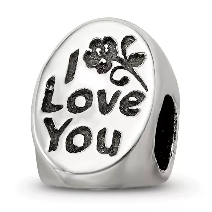 Sterling Silver Reflections #1 Mom Trilogy Oval Bead