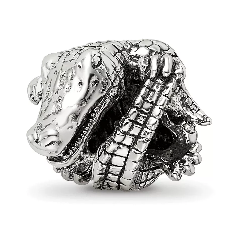 Sterling Silver Reflections Alligator Bead