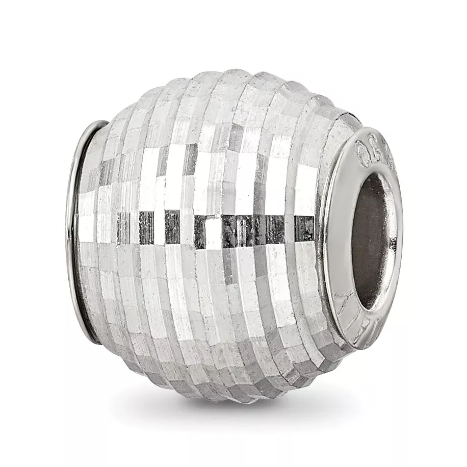 Sterling Silver Reflections Diamond Cut Bead