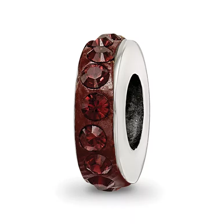 Sterling Silver Reflections Jan Single Row Preciosa Crystal Bead