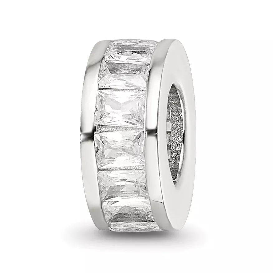 Sterling Silver Reflections WithCZ Spacer Bead