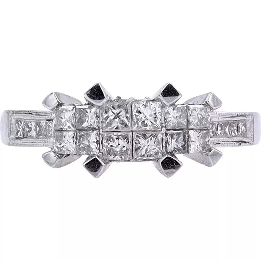 Timeless Sparkle 14K White Gold 1 Carat Diamond Ring