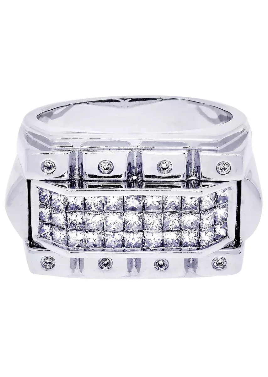 White Gold Mens Diamond Ring| 1.33 Carats| 13.87 Grams
