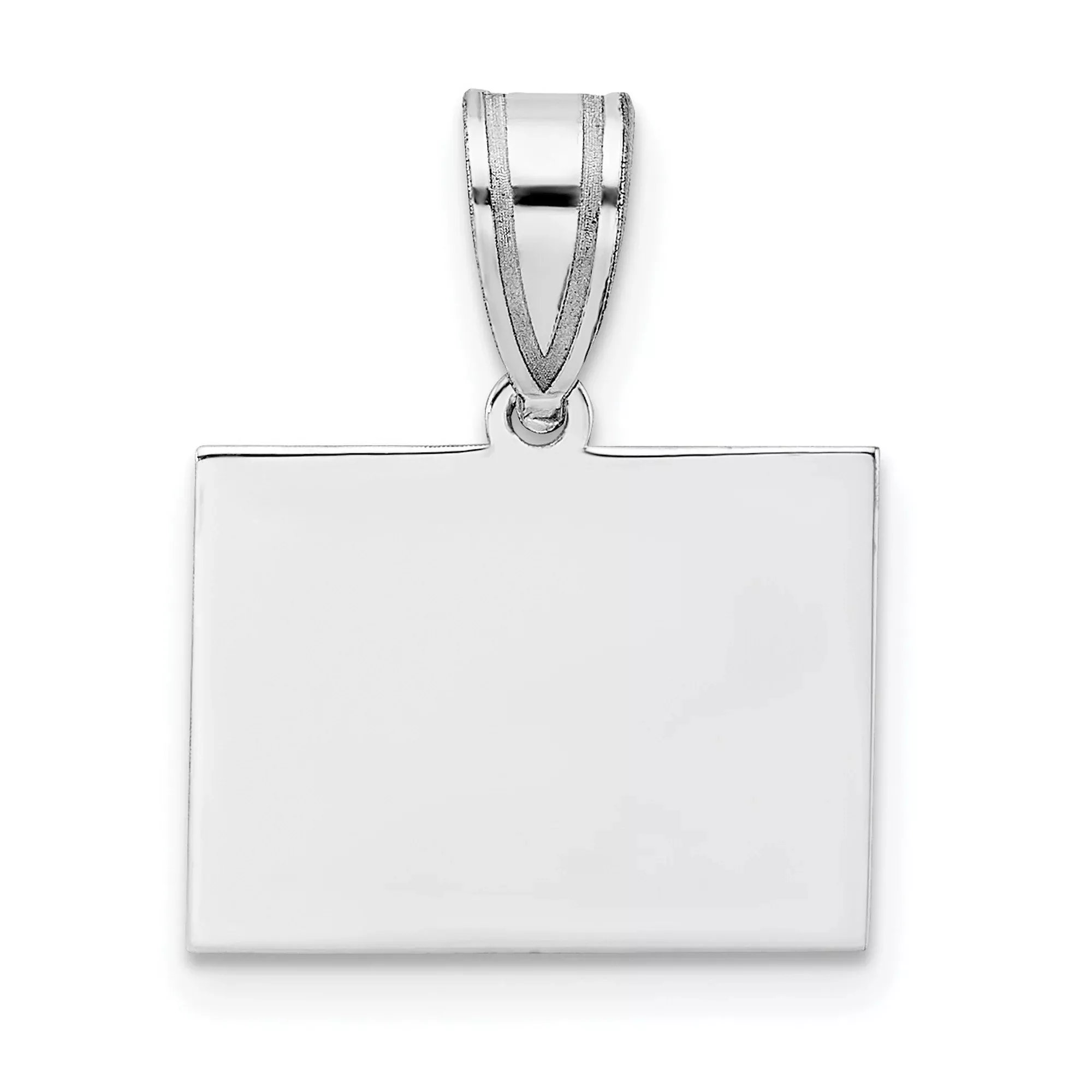 Wyoming State Charm Pendant in Real 925 Sterling Silver